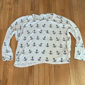 Lightweight anchor sweater. Worn once!